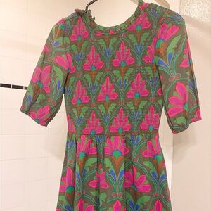 FARM Rio Green and Pink Maxi Dress